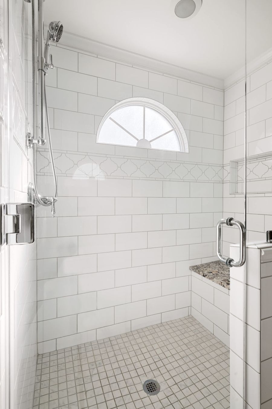 Bathroom 1: Walk-in Shower + Double Vanity 