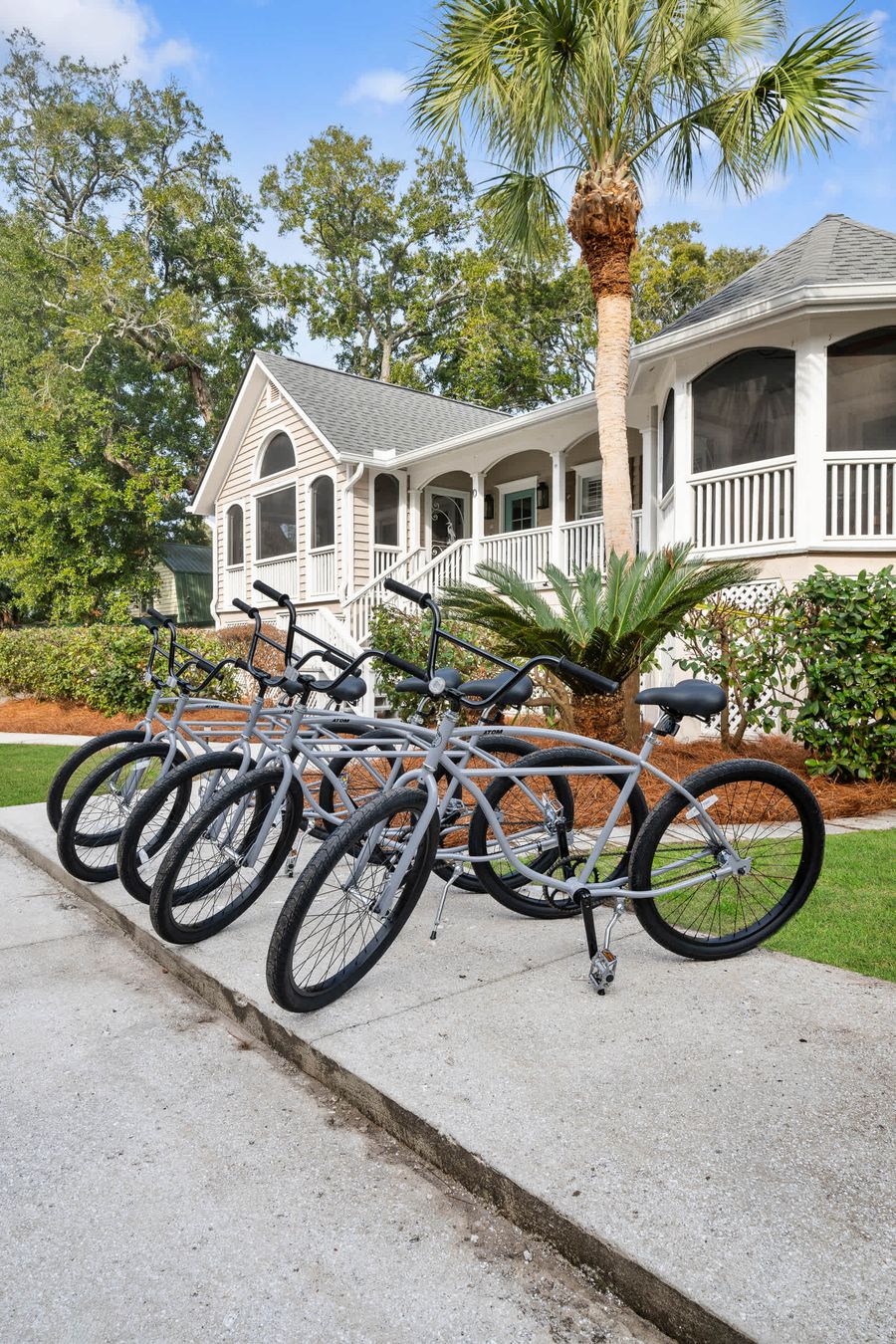 Five (5) beach cruisers for your use 