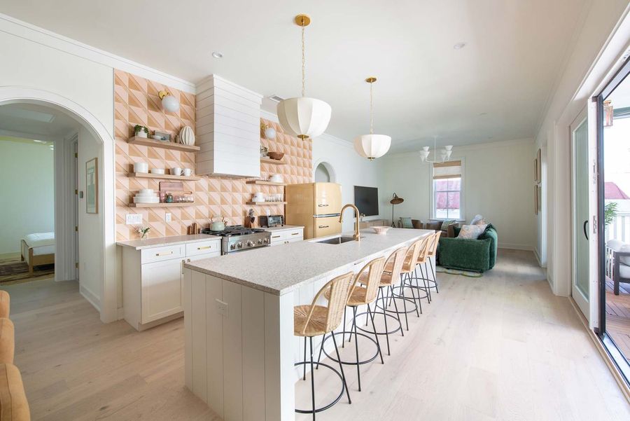 A chef-inspired kitchen equipped for everything from morning coffee rituals to elevated dinner parties.