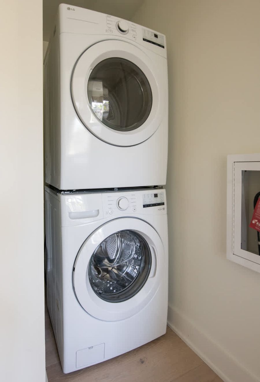 In-unit laundry for your convenience. 