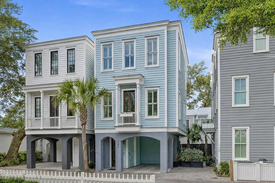 Exterior picture of the adorable Old Village home, with parking right underneath!