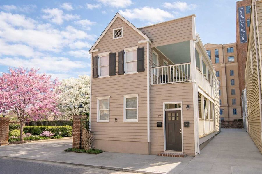 Exterior of the Charleston rental.