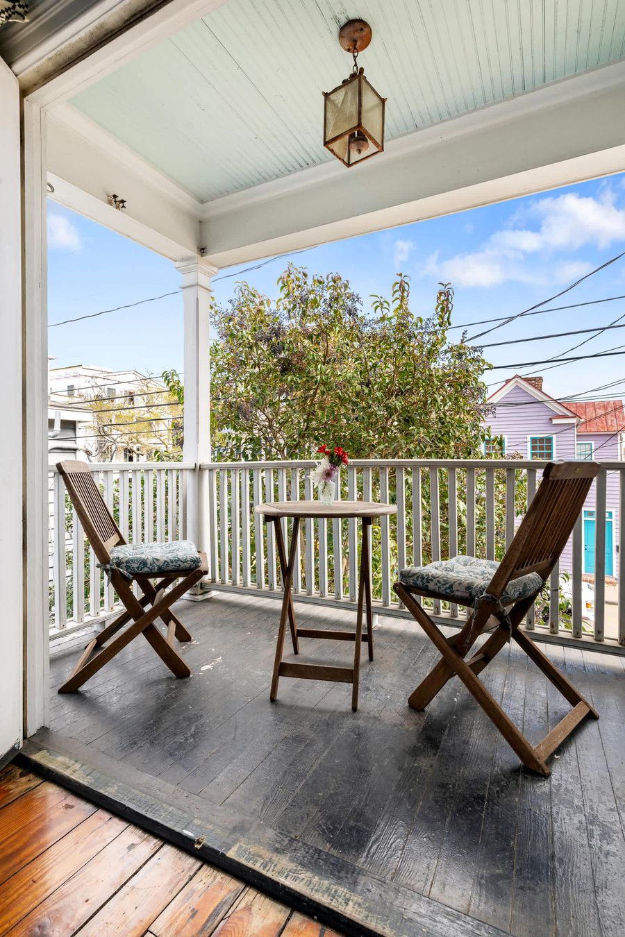 Upstairs balcony with seating off bedrooms 2 & 3