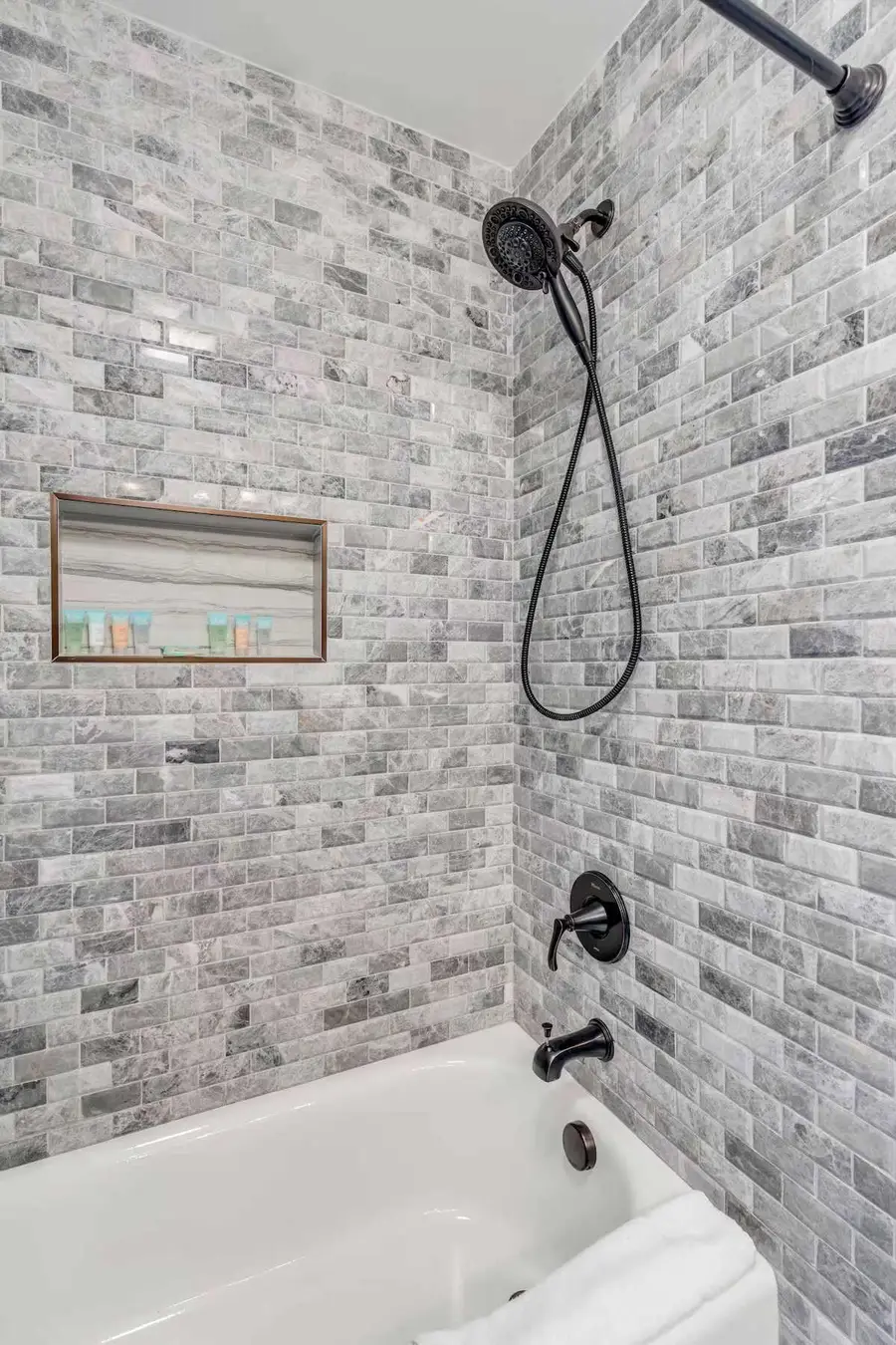 Bathroom #1: Shower + tub