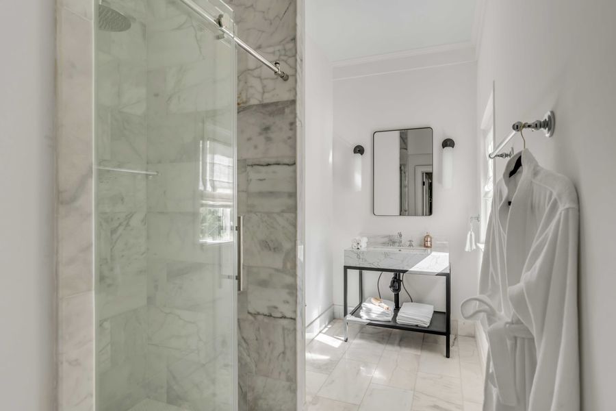 Bathroom 1: Walk-in shower