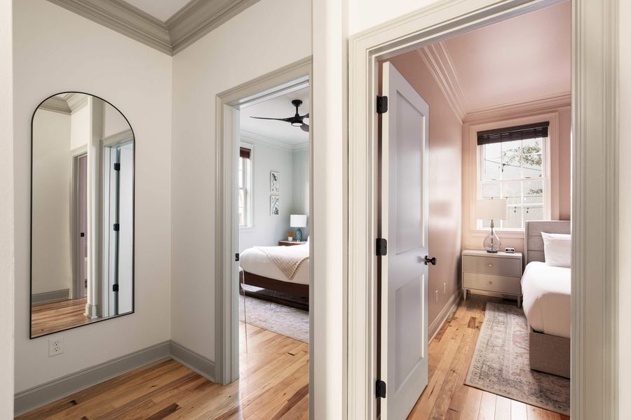 Floor length mirrors located throughout the unit for your convenience.