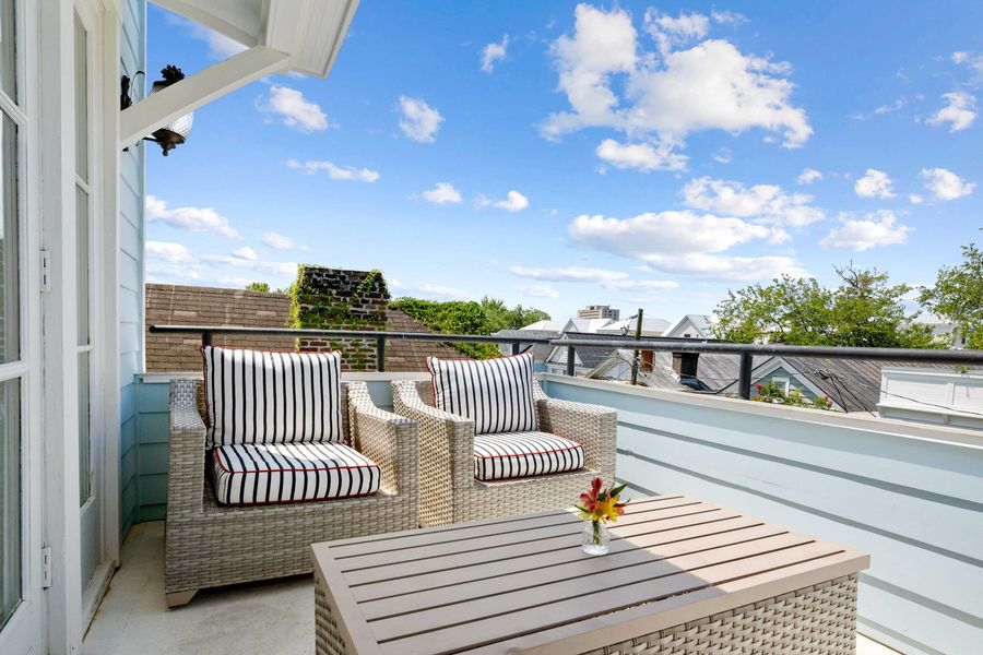 Private rooftop with seating off Bedroom 2