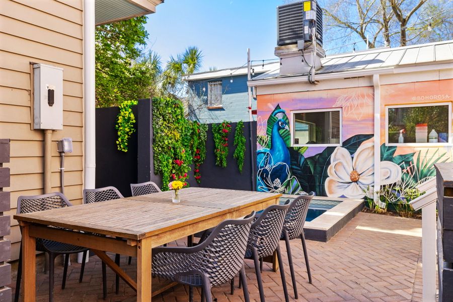 Outdoor dining for your whole group! Ask us about private chef and hibachi experiences!