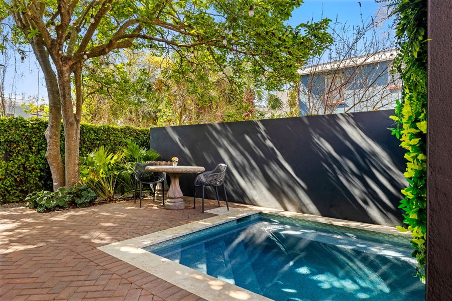 NEW — The Boho Bungalow now features a private jacuzzi plunge pool, offering both hot and cold settings so guests can customize their perfect soak.