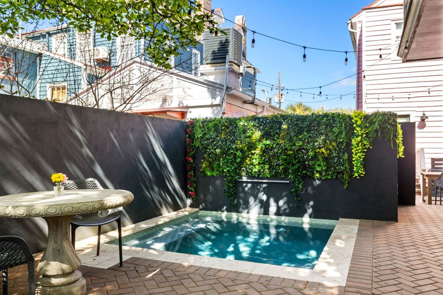 NEW — The Boho Bungalow now features a private jacuzzi plunge pool, offering both hot and cold settings so guests can customize their perfect soak.