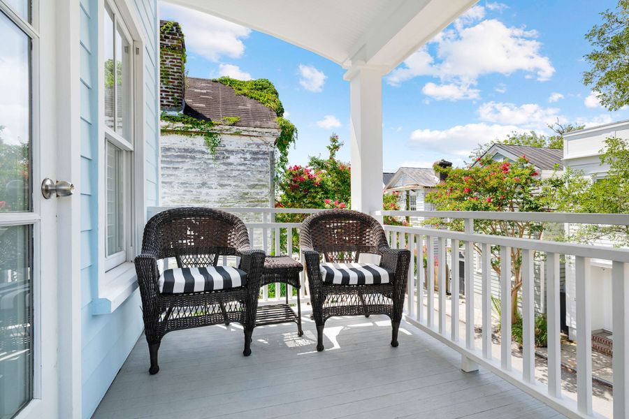 Private balcony off bedroom 1