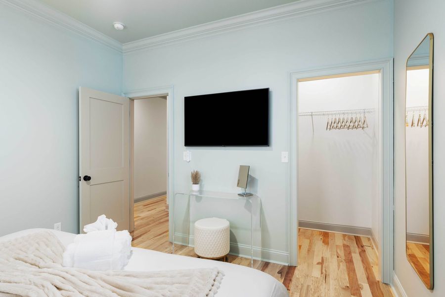 Huge walk-in closets for your convenience and luggage storage!