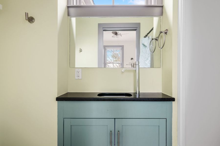 Full bathroom with walk-in shower