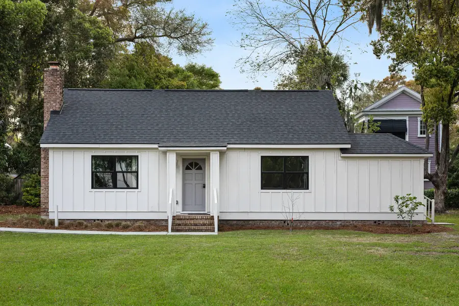 Side profile of house.