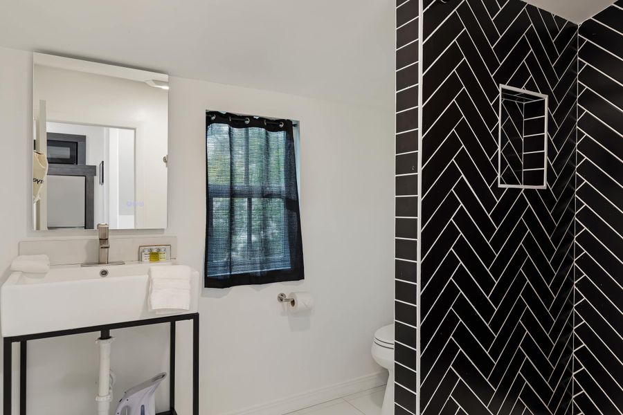 Bathroom 1: Walk-in shower