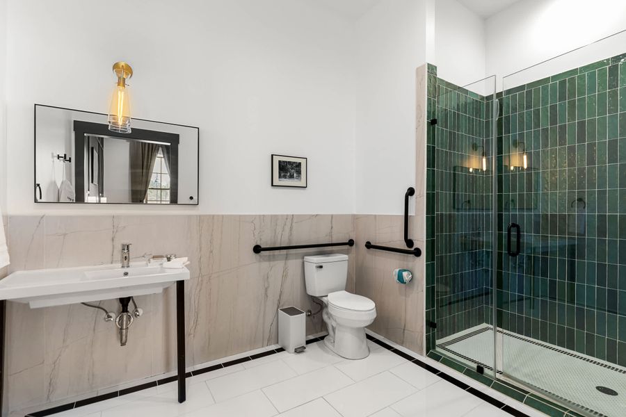 Bathroom 1: Walk-in shower