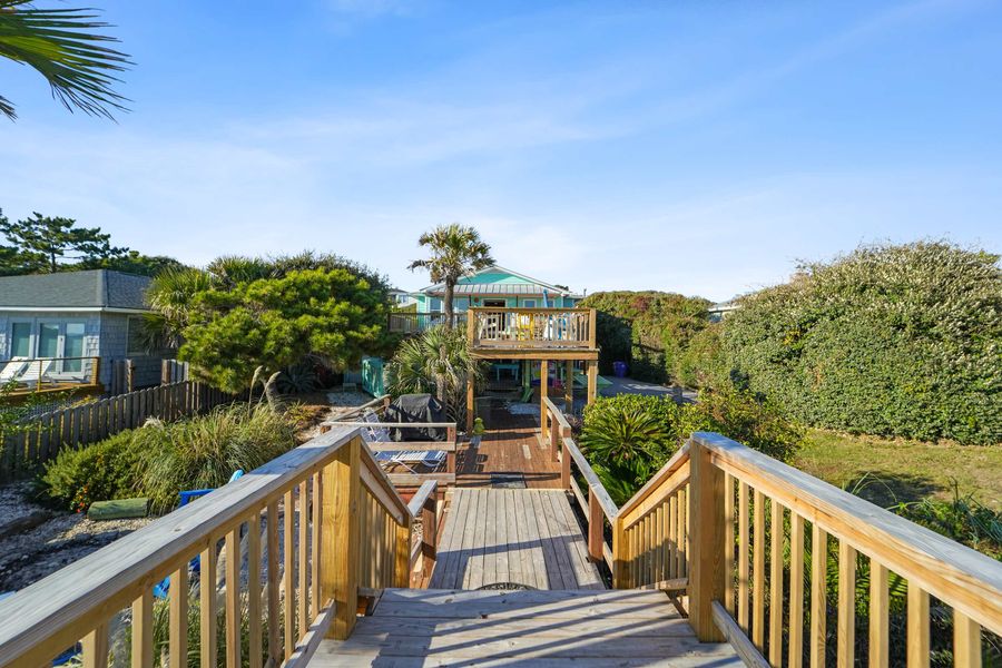 View of the house from the beach
