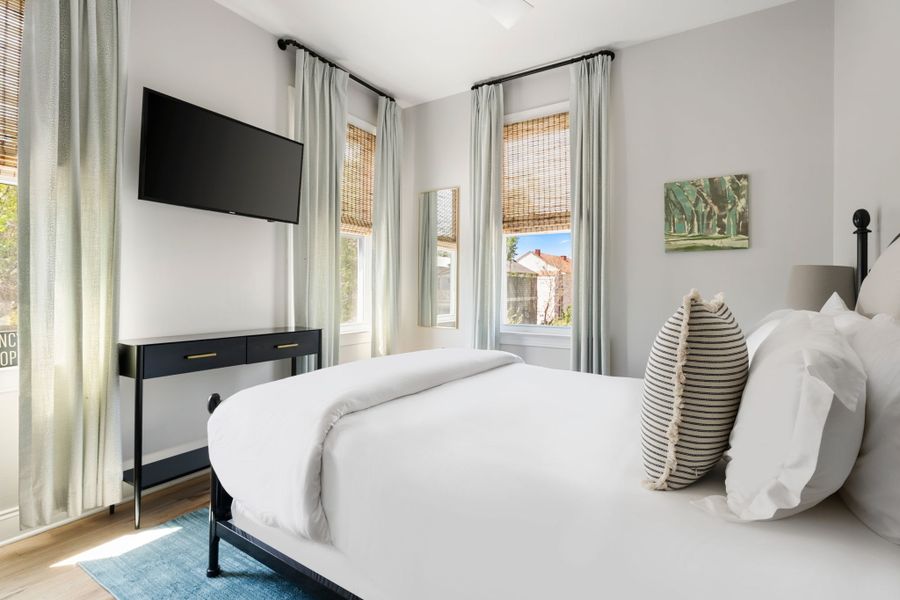 Bedroom 5: Queen Bed with En Suite Bath + TV
