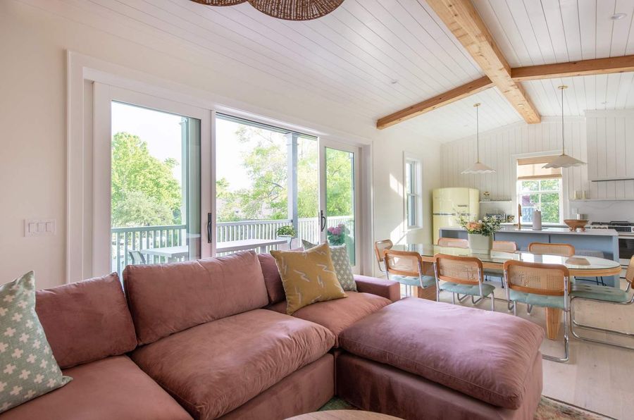 A cozy living space perfect for unwinding, sharing laughs, and making yourself at home in Charleston.