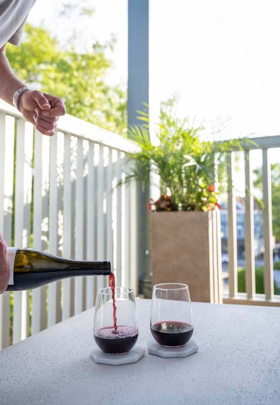 A large, comfortable balcony with ample seating - ideal for gathering, unwinding, and enjoying the outdoors.