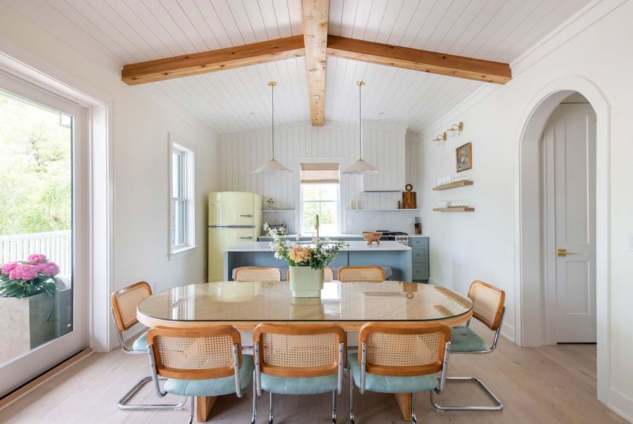 Comfortable dining space perfect for meals, work, or gathering together