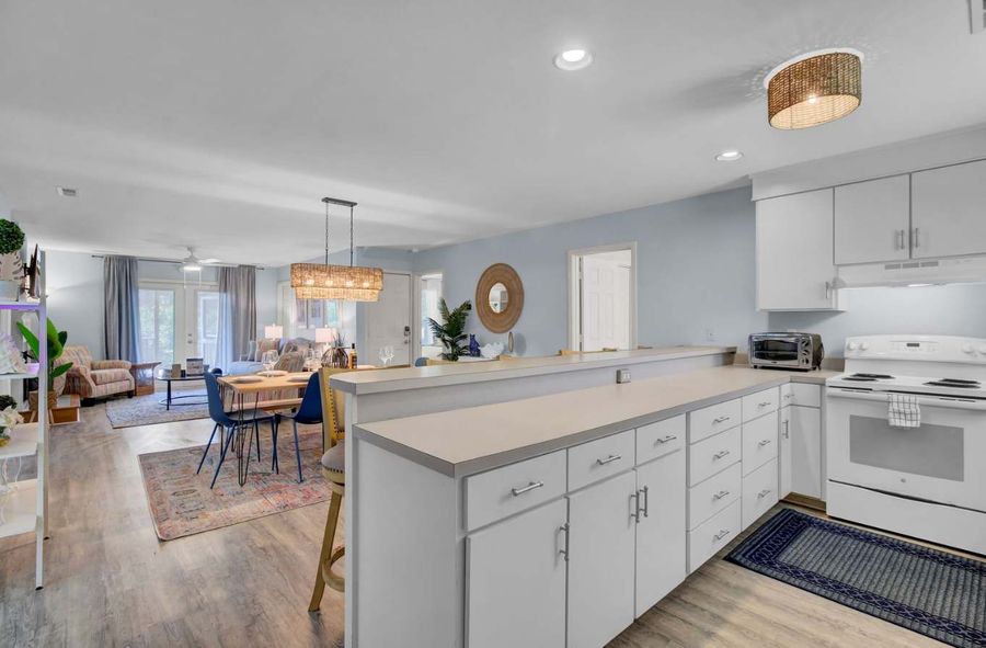 Kitchen island with seating