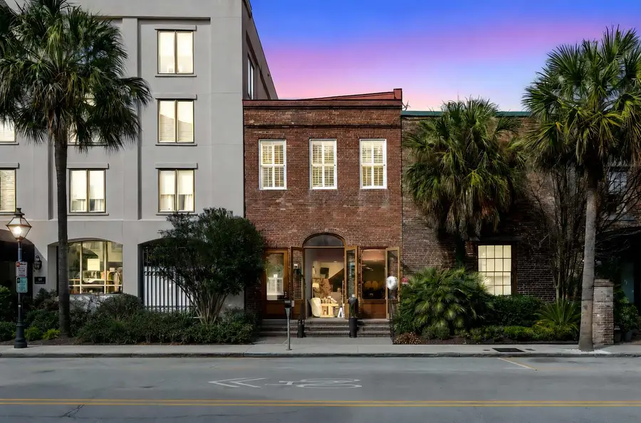 Historic Charleston charm begins at the front door, just steps from Waterfront Park.