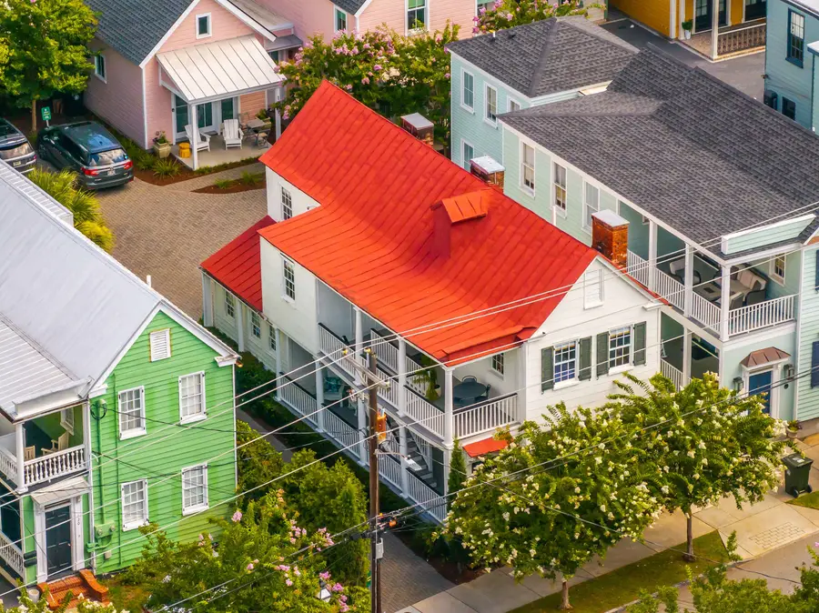 A bird's-eye view of The Lowcountry Abode, your welcoming retreat in the heart of the beautiful Lowcountry.