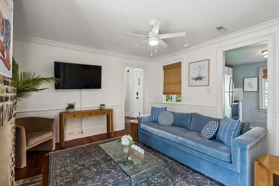 Plush pull-out sofa seating, beautiful design, and a TV for effortless relaxation.