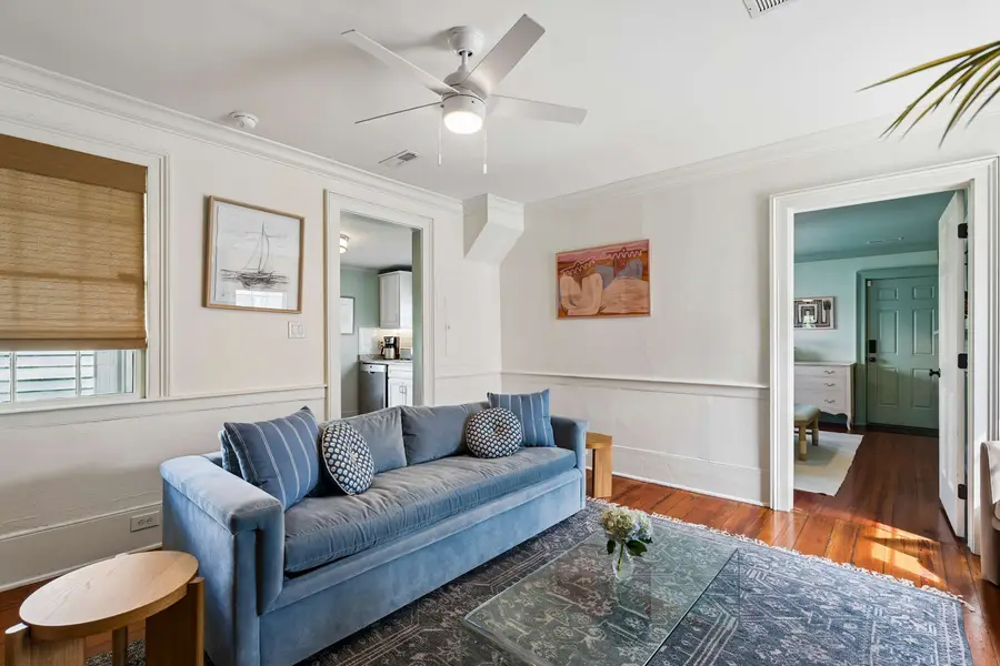 Plush pull-out sofa seating, beautiful design, and a TV for effortless relaxation.