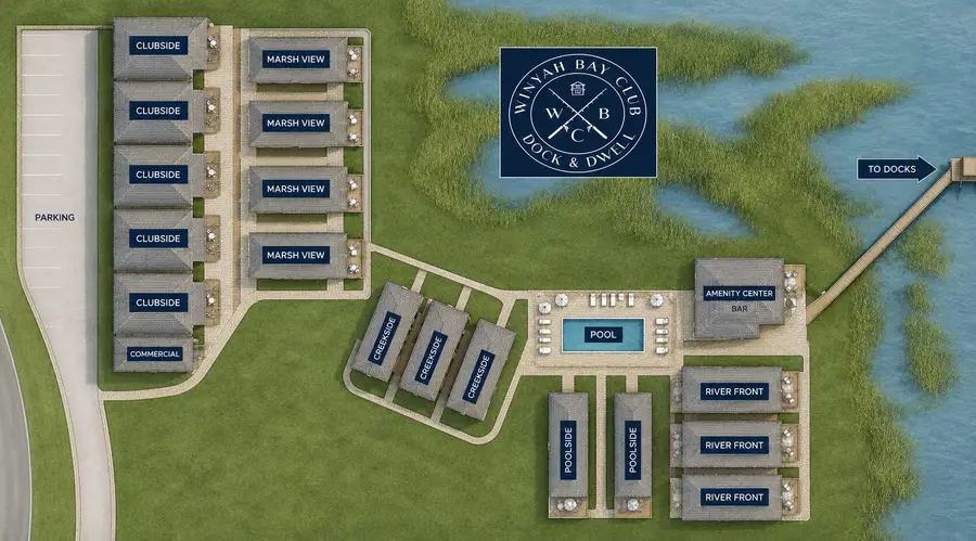 Aerial View of The Club! Find the location of your unit. Message us directly if you have questions!