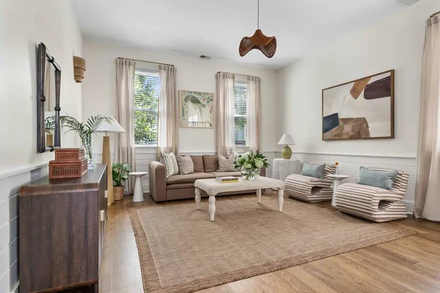 A generously sized living room designed for the whole group to come together, relax, and make memories!