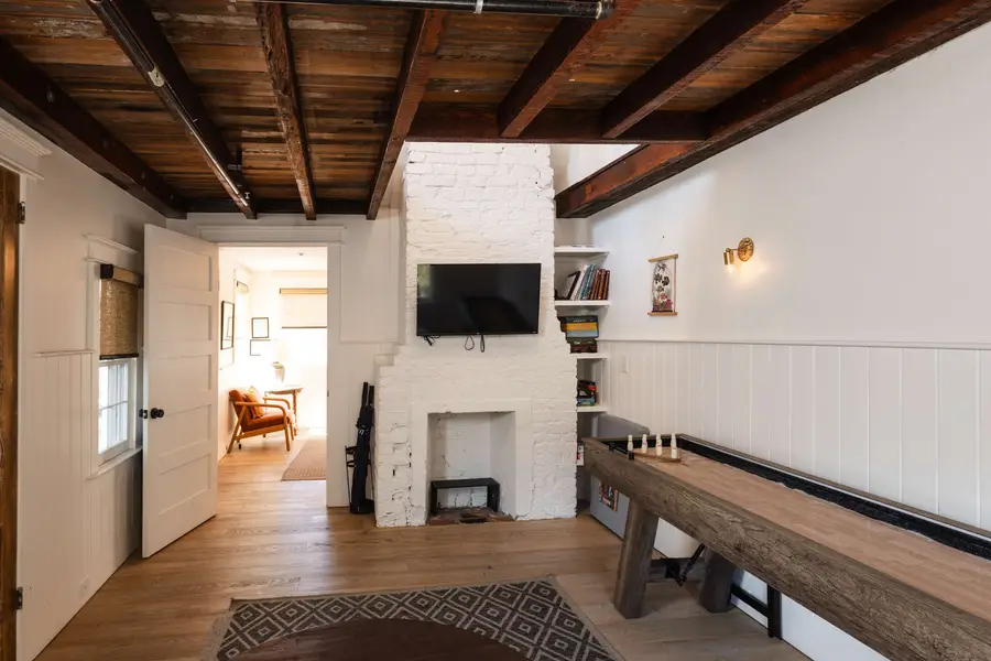 Shuffleboard room with an additional TV 