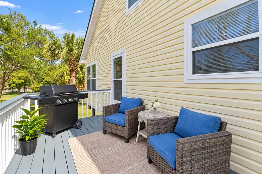 Back porch with a grill :) 