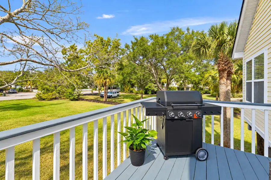 Back porch with a grill :) 