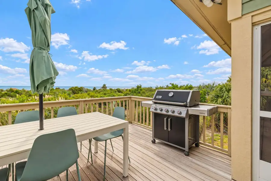 Grill available on the back porch 
