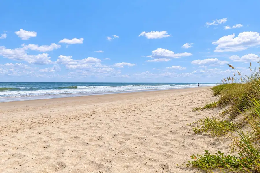 The beach is just a short walk from the house :) Since the entry is private you typically only share the beach with a small number of people! 