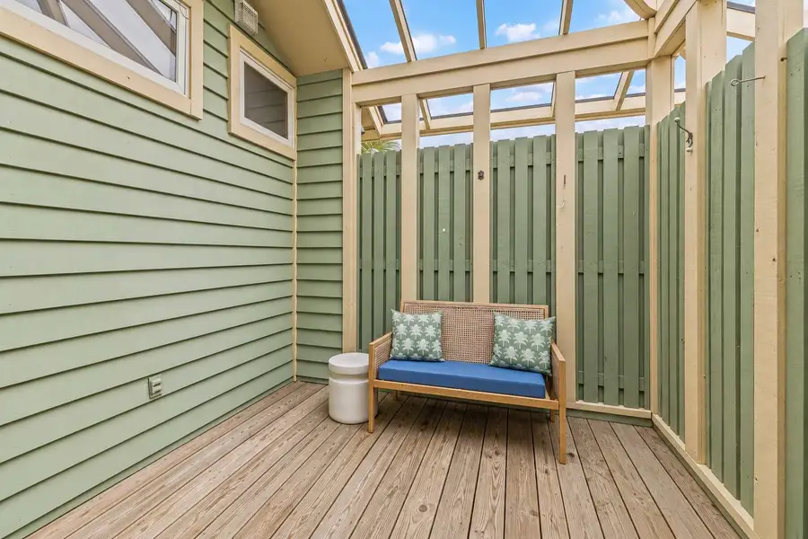 Outdoor seating space off of Bedroom 1 