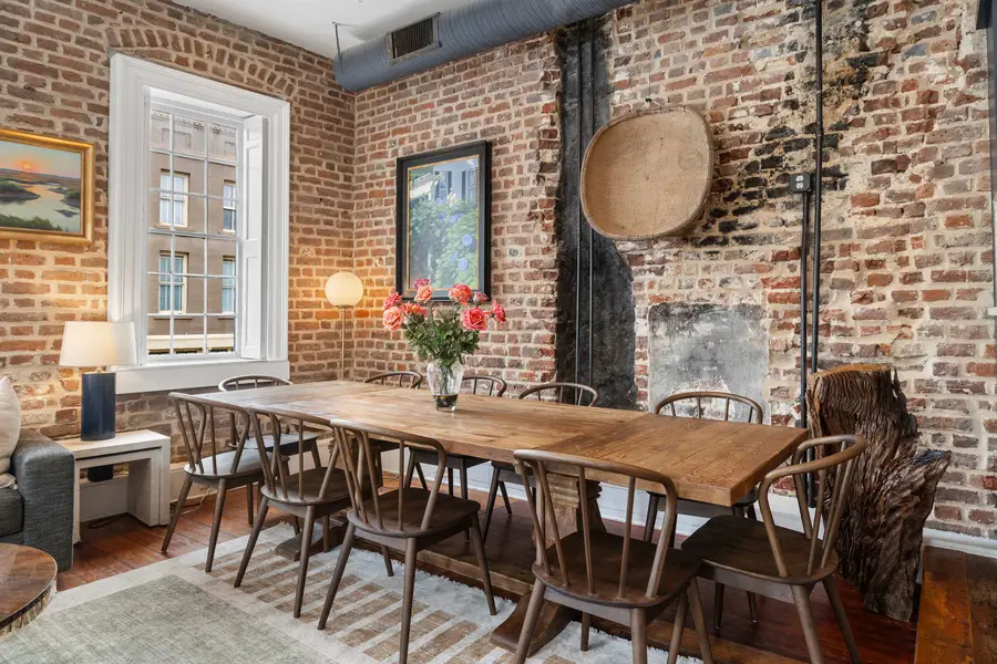 Dining space off the living room with seating for 10