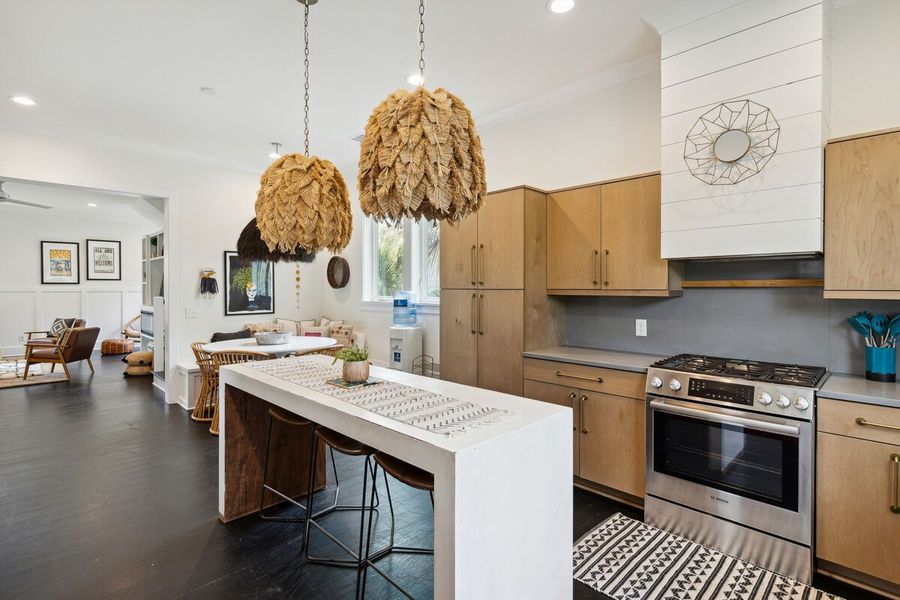 Beautifully renovated kitchen with tons of space for you and your guests to enjoy