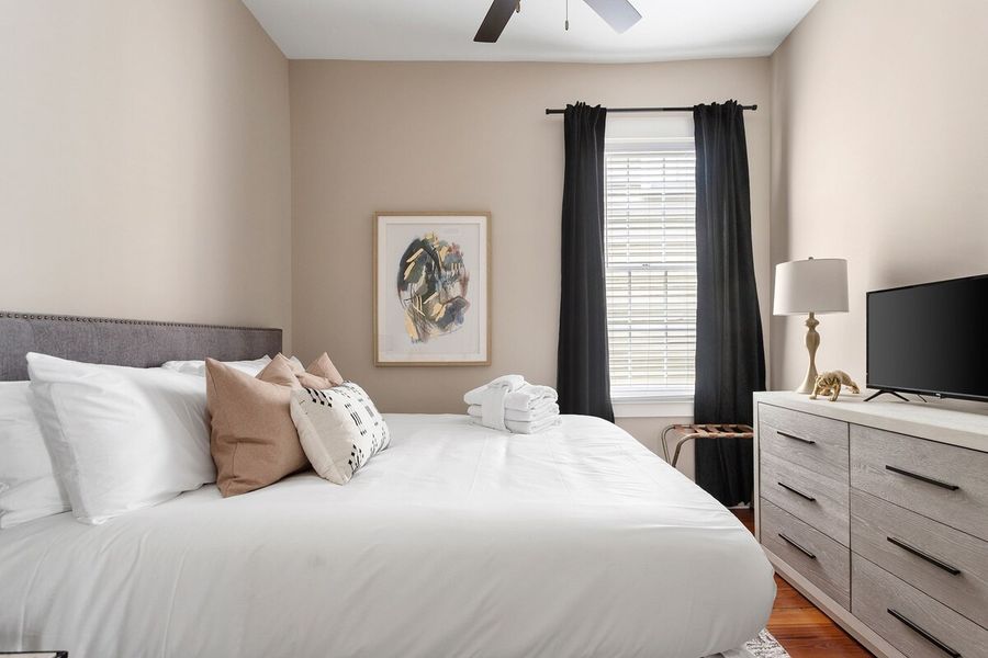 Bedroom #7: King Bed + TV