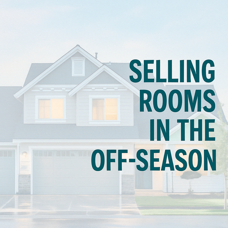 Selling Airbnb rooms in the off season